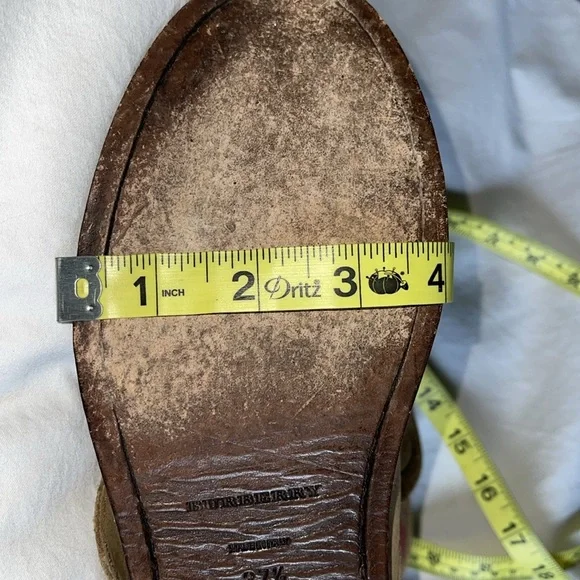 Burberry Tan Suede Combat Boots - Picture 12 of 13